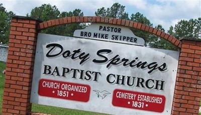 Doty Springs Cemetery on Sysoon