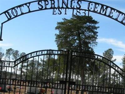 Doty Springs Cemetery on Sysoon