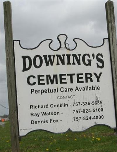 Downing's Cemetery on Sysoon