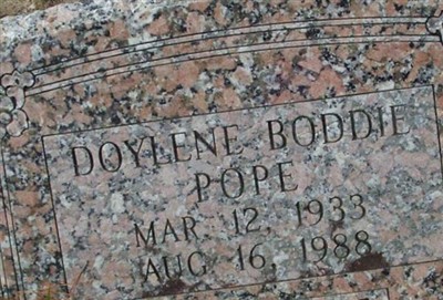 Doylene Boddie Pope on Sysoon