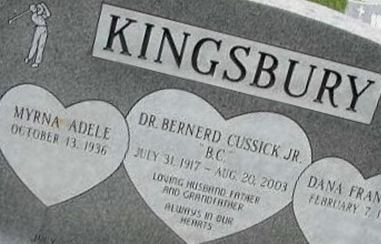 Dr Bernerd Cussick "BC" Kingsbury, Jr on Sysoon