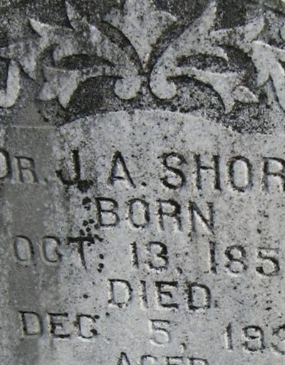 Dr J. A. Shore on Sysoon