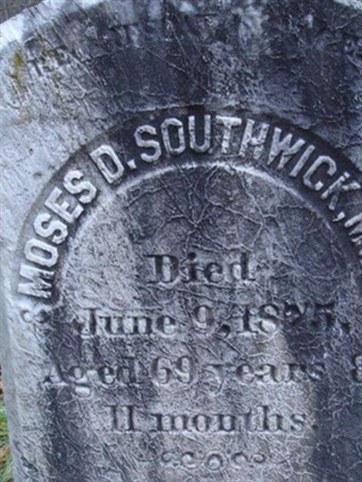 Dr Moses D. Southwick on Sysoon