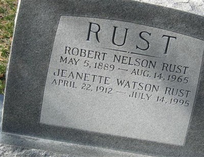 Dr Robert Nelson Rust, Sr on Sysoon
