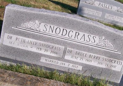 Dr Ruth Lilly Snodgrass on Sysoon