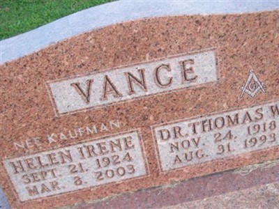 Dr Thomas W. Vance on Sysoon