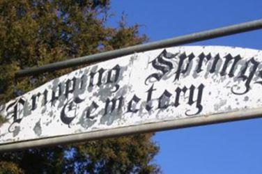 Dripping Springs Cemetery on Sysoon