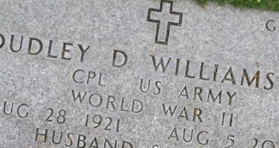 Corp Dudley D. Williams, Jr on Sysoon