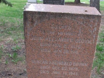 Duncan Archibald Brown on Sysoon