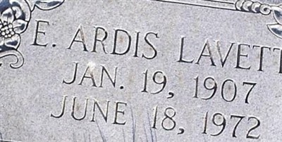 E Ardis Lavett on Sysoon