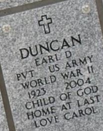 Earl D. Duncan on Sysoon