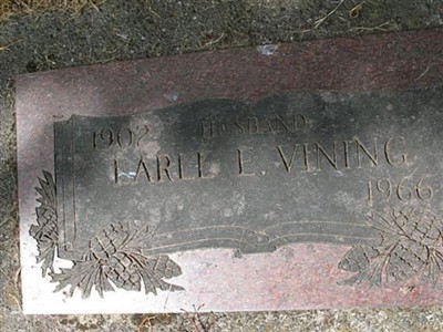 Earle E. Vining on Sysoon