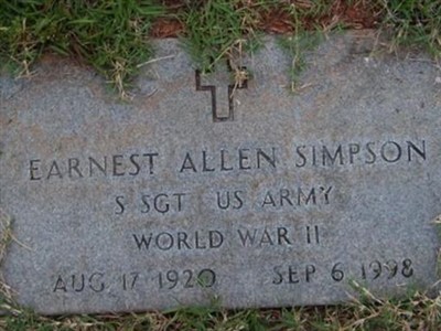 Earnest Allen Simpson on Sysoon