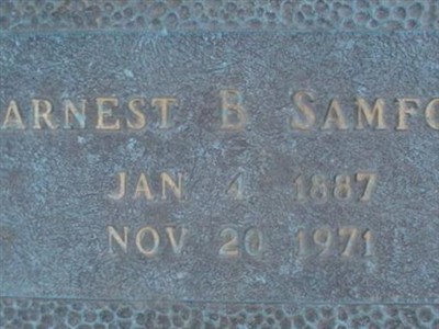 Earnest B Samford on Sysoon