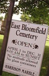 East Bloomfield Cemetery on Sysoon