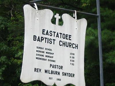 Eastatoee Baptist Church on Sysoon