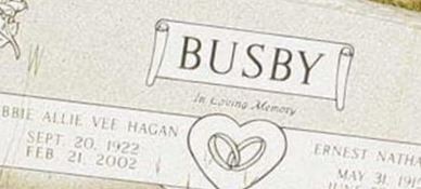 Ebbie Allie Hagan Busby on Sysoon
