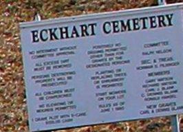Eckhart Mines Cemetery on Sysoon