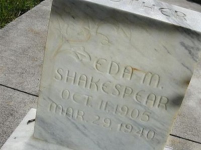 Eda M Shakespear on Sysoon