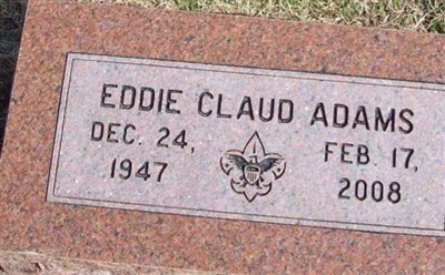 Eddie Claud Adams on Sysoon