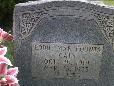Eddie Mae Counts Cain on Sysoon