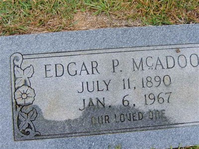 Edgar F. McAdoo on Sysoon