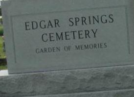 Edgar Springs Cemetery on Sysoon