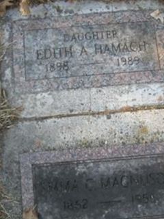 Edith Arentina Magnuson Hamach on Sysoon