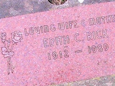 Edith C Rick on Sysoon