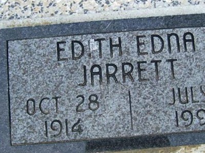 Edith Edna Coble Jarrett on Sysoon