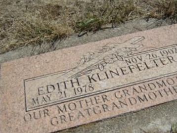 Edith Klinefelter on Sysoon