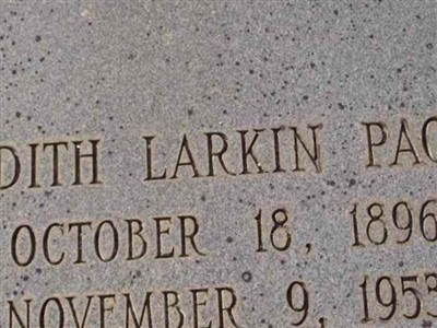 Edith Larkin Page on Sysoon