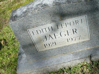 Edith LePort Jaeger on Sysoon