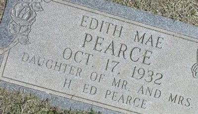 Edith Mae Pearce on Sysoon