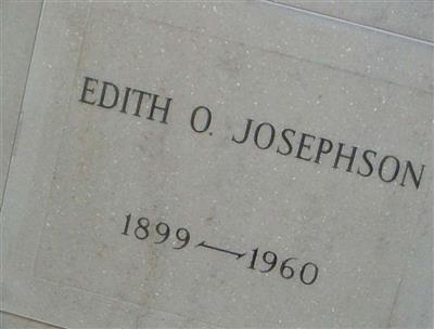 Edith O. Josephson on Sysoon