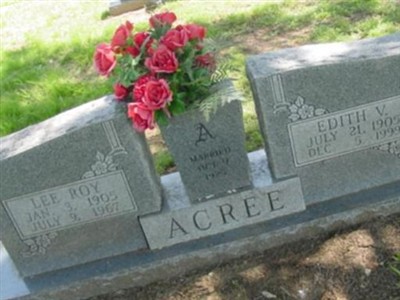 Edith V. Acree on Sysoon
