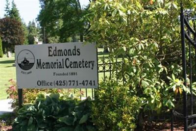 Edmonds Memorial Cemetery on Sysoon