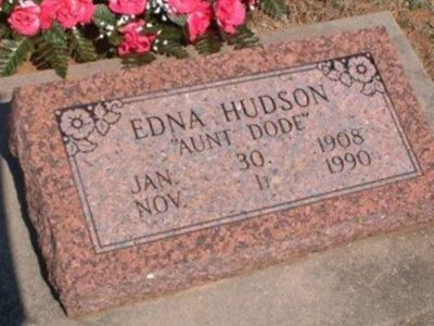 Edna "Aunt Dode" Hudson on Sysoon