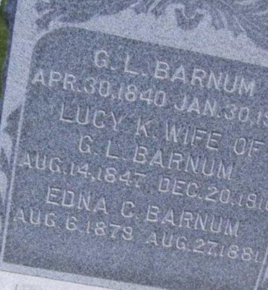 Edna C Barnum on Sysoon