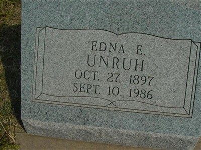 Edna E Unruh on Sysoon