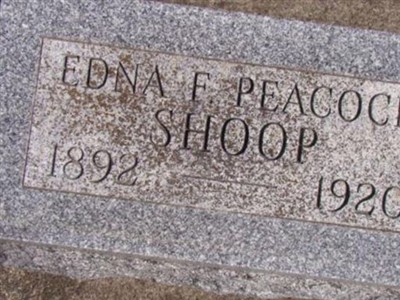 Edna F. Peacock Shoop on Sysoon