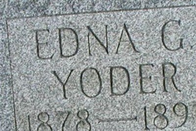Edna G Yoder on Sysoon