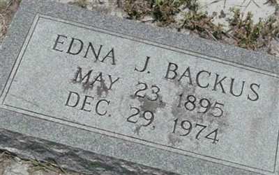 Edna J. Backus on Sysoon