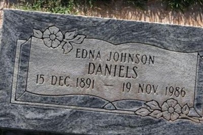 Edna Johnson Daniels on Sysoon