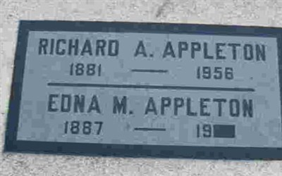 Edna M Appleton on Sysoon
