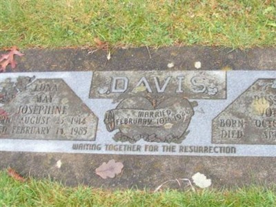 Edna May Josephine Davis on Sysoon