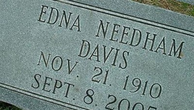 Edna Needham Davis on Sysoon