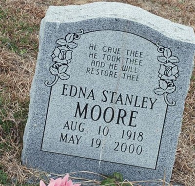 Edna Stanley Copes Moore on Sysoon