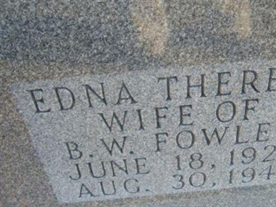 Edna Therese Fowler on Sysoon
