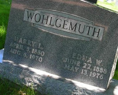 Edna W Wohlgemuth on Sysoon